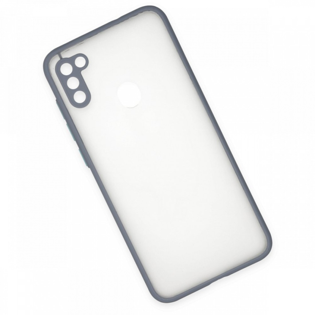  Samsung Galaxy A11 Kılıf Montreal Silikon Kapak - Gri