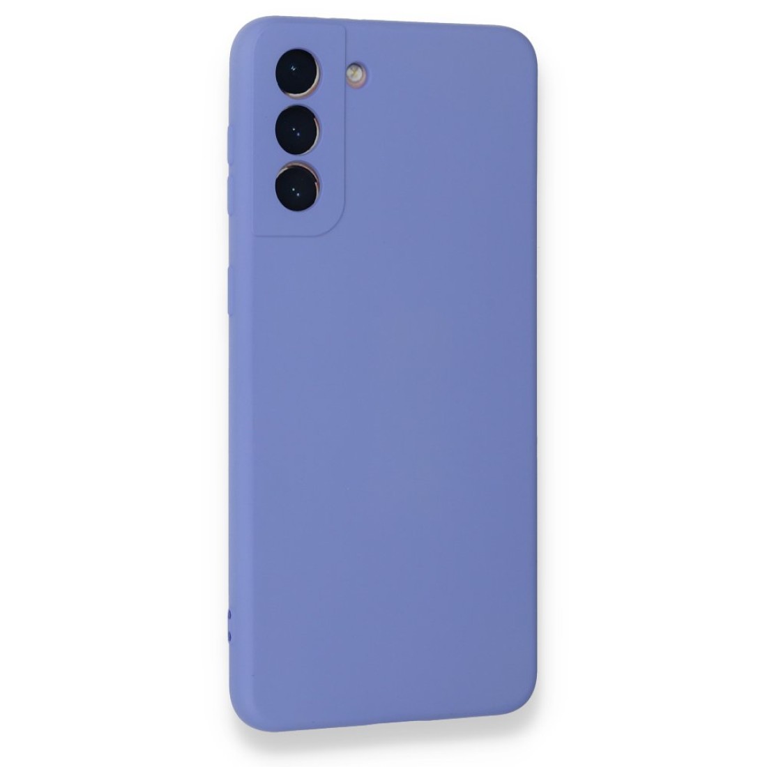 Samsung Galaxy S21 Plus Kılıf Nano içi Kadife Silikon - Lila