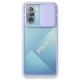  Xiaomi Redmi K40 Kılıf Palm Buzlu Kamera Sürgülü Silikon - Lila