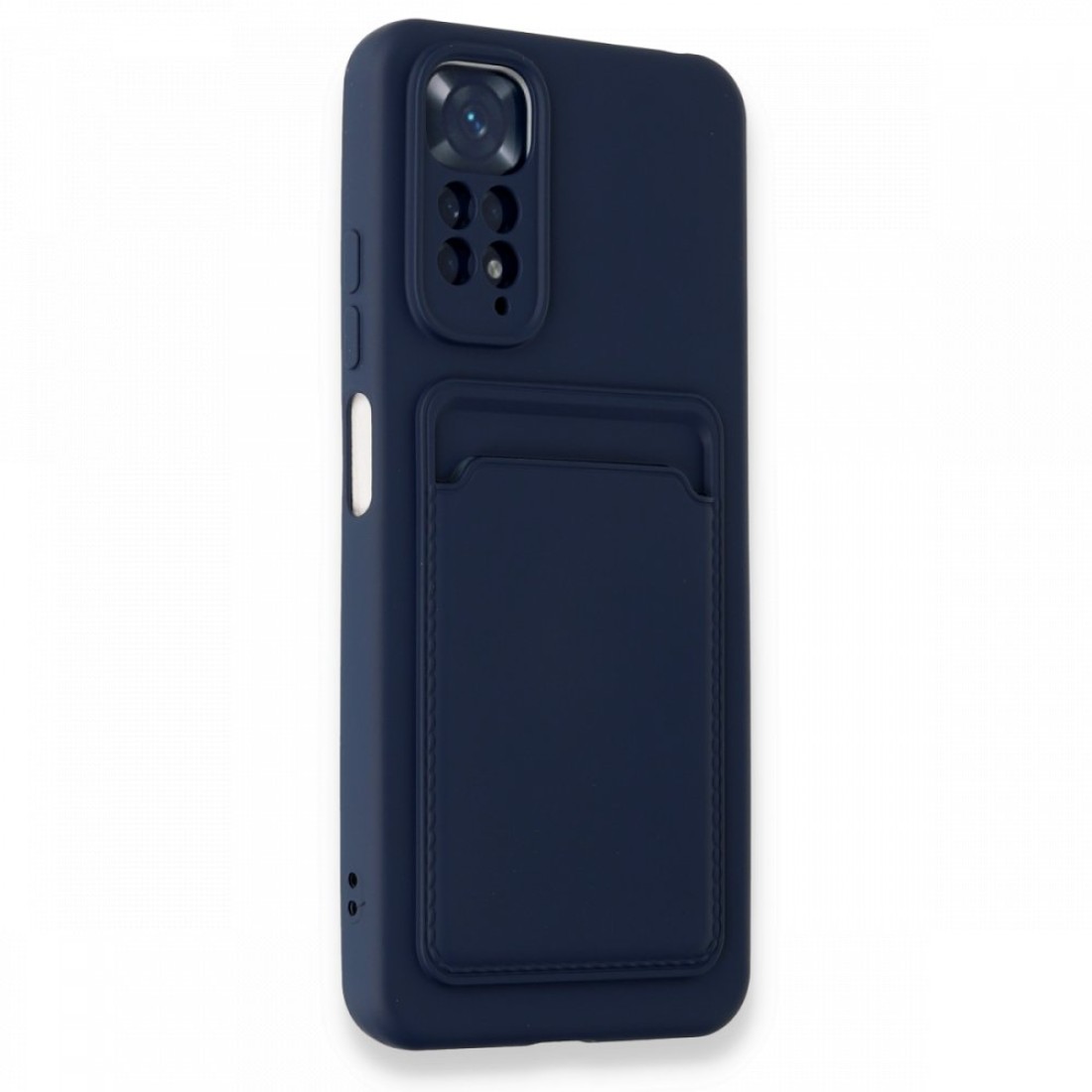  Xiaomi Redmi Note 11 Kılıf Kelvin Kartvizitli Silikon - Lacivert