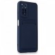  Xiaomi Redmi Note 11 Kılıf Kelvin Kartvizitli Silikon - Lacivert