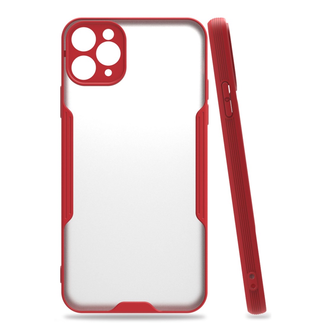  iPhone 11 Pro Kılıf Platin Silikon - Kırmızı