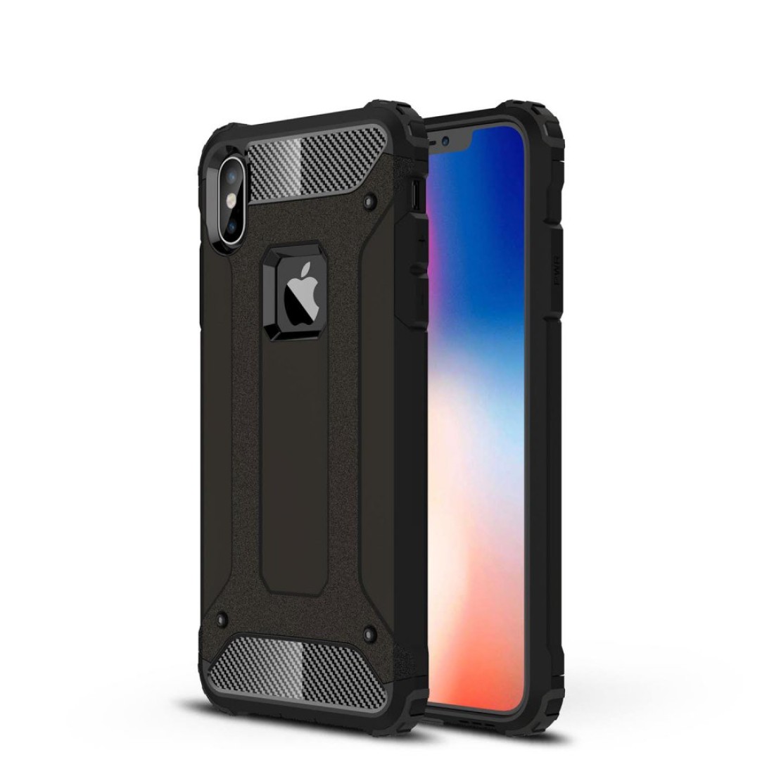  iPhone XS Max Kılıf Tank Silikon Kapak - Siyah