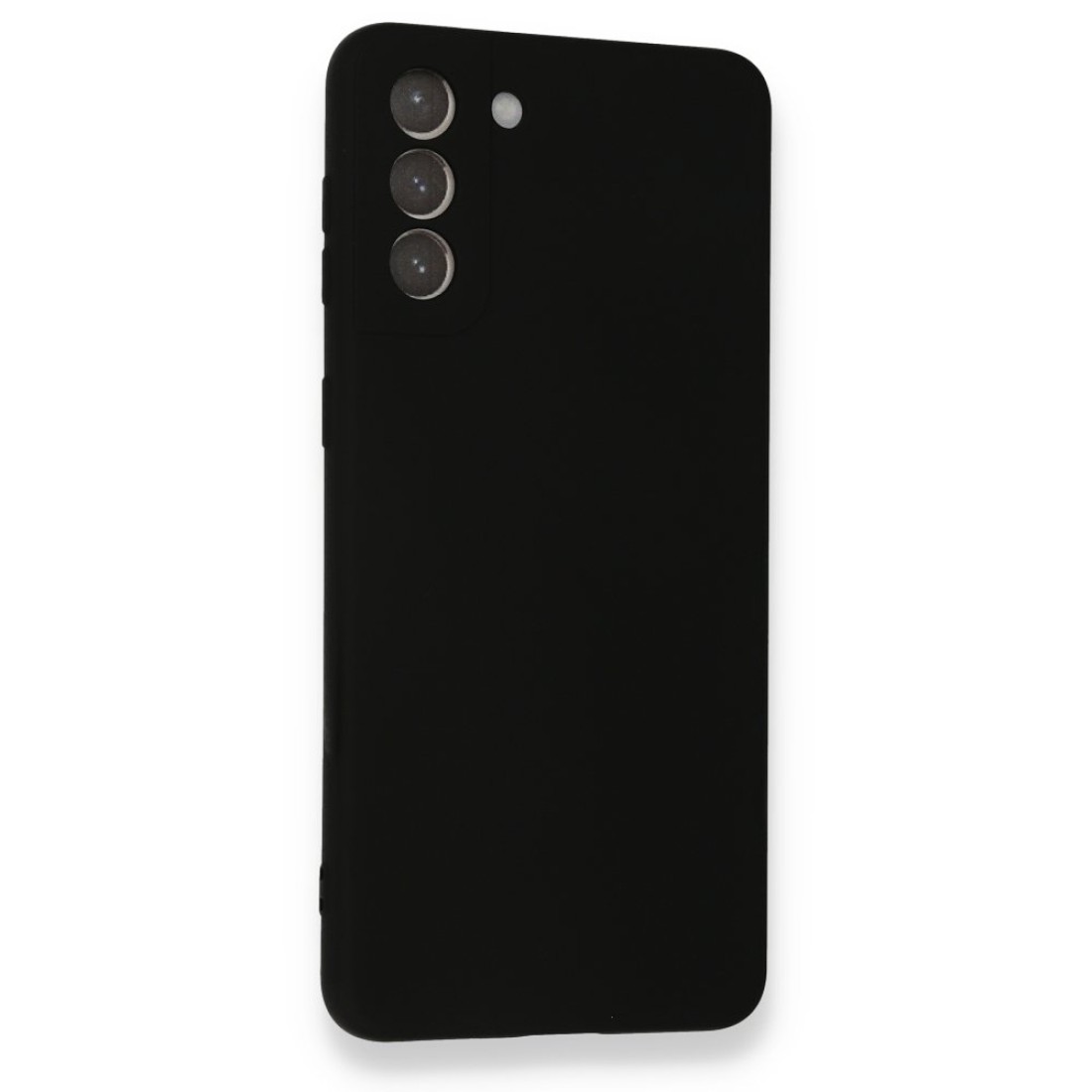 Samsung Galaxy S21 Plus Kılıf Nano içi Kadife Silikon - Siyah Samsung Galaxy S21 Plus Kılıf Nano içi Kadife Silikon - Siyah