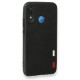 Huawei P20 Lite Kılıf Loop Deri Silikon - Siyah