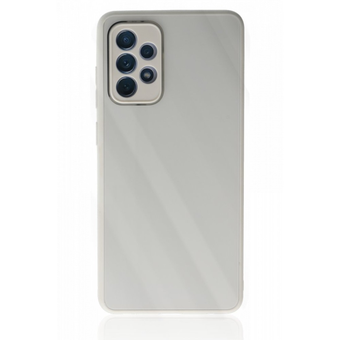  Samsung Galaxy A53 5G Kılıf Glass Kapak - Beyaz