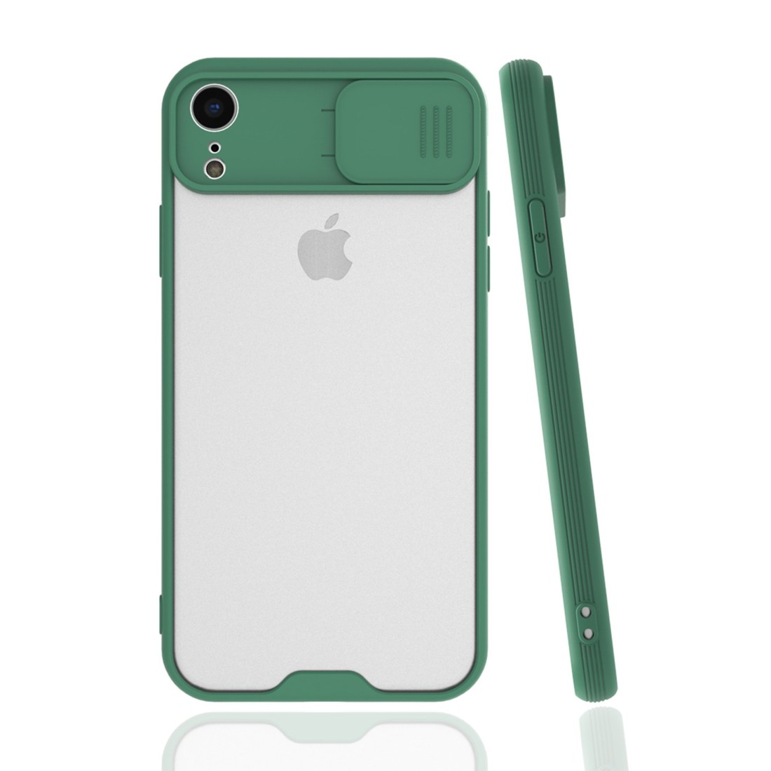 iPhone XR Kılıf Platin Kamera Koruma Silikon - Yeşil iPhone XR Kılıf Platin Kamera Koruma Silikon - Yeşil