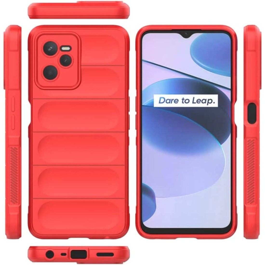 Realme C35 Kılıf Optimum Silikon - Kırmızı Realme C35 Kılıf Optimum Silikon - Kırmızı
