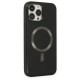  iPhone 13 Pro Max Kılıf Coco Deri Magneticsafe Silikon - Siyah