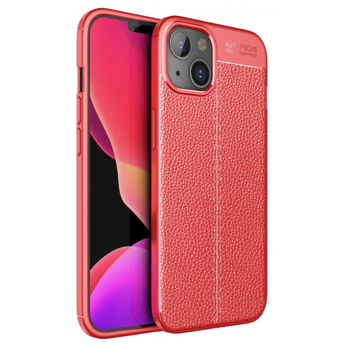  iPhone 13 Kılıf Auto Focus Kapak - Kırmızı