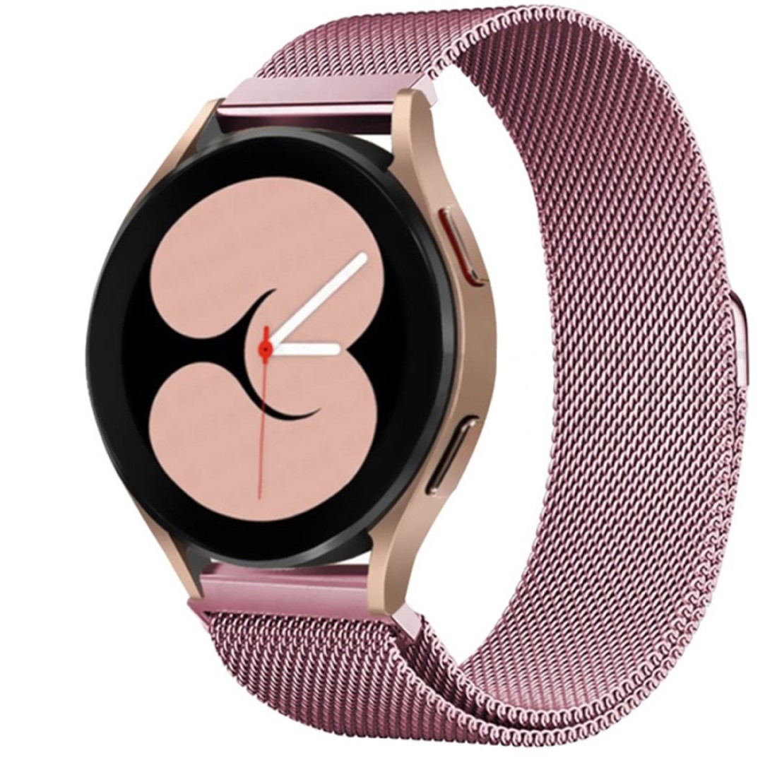  Samsung Galaxy Watch 4 Metal Mıknatıslı Kordon - Rose