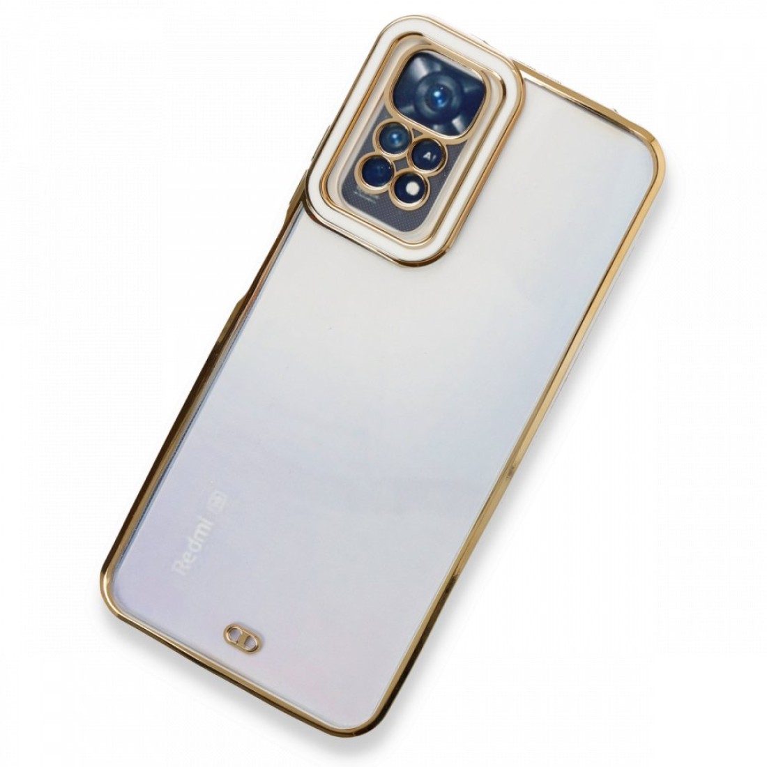  Xiaomi Redmi Note 11 Kılıf Liva Lens Silikon - Beyaz