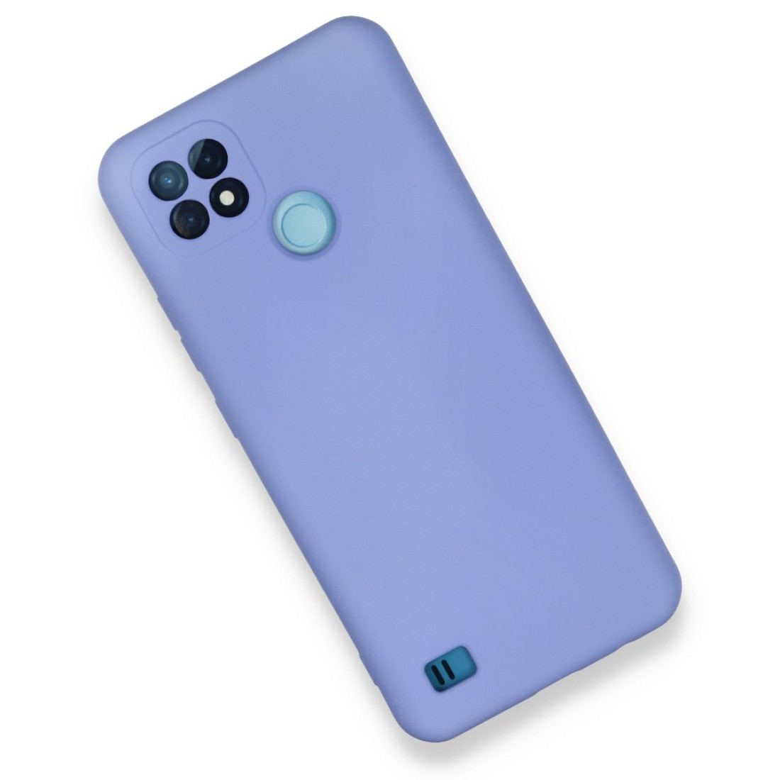  Realme C21 Kılıf Nano içi Kadife Silikon - Lila