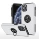  iPhone 11 Pro Kılıf Elit Yüzüklü Kapak - Gümüş