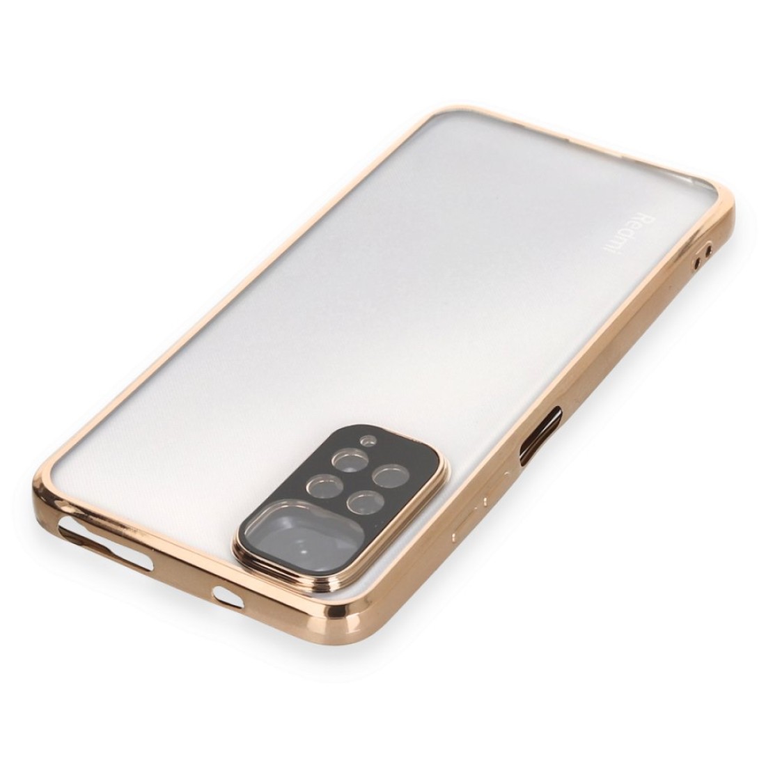  Xiaomi Redmi Note 12S Kılıf Razer Lensli Silikon - Gold