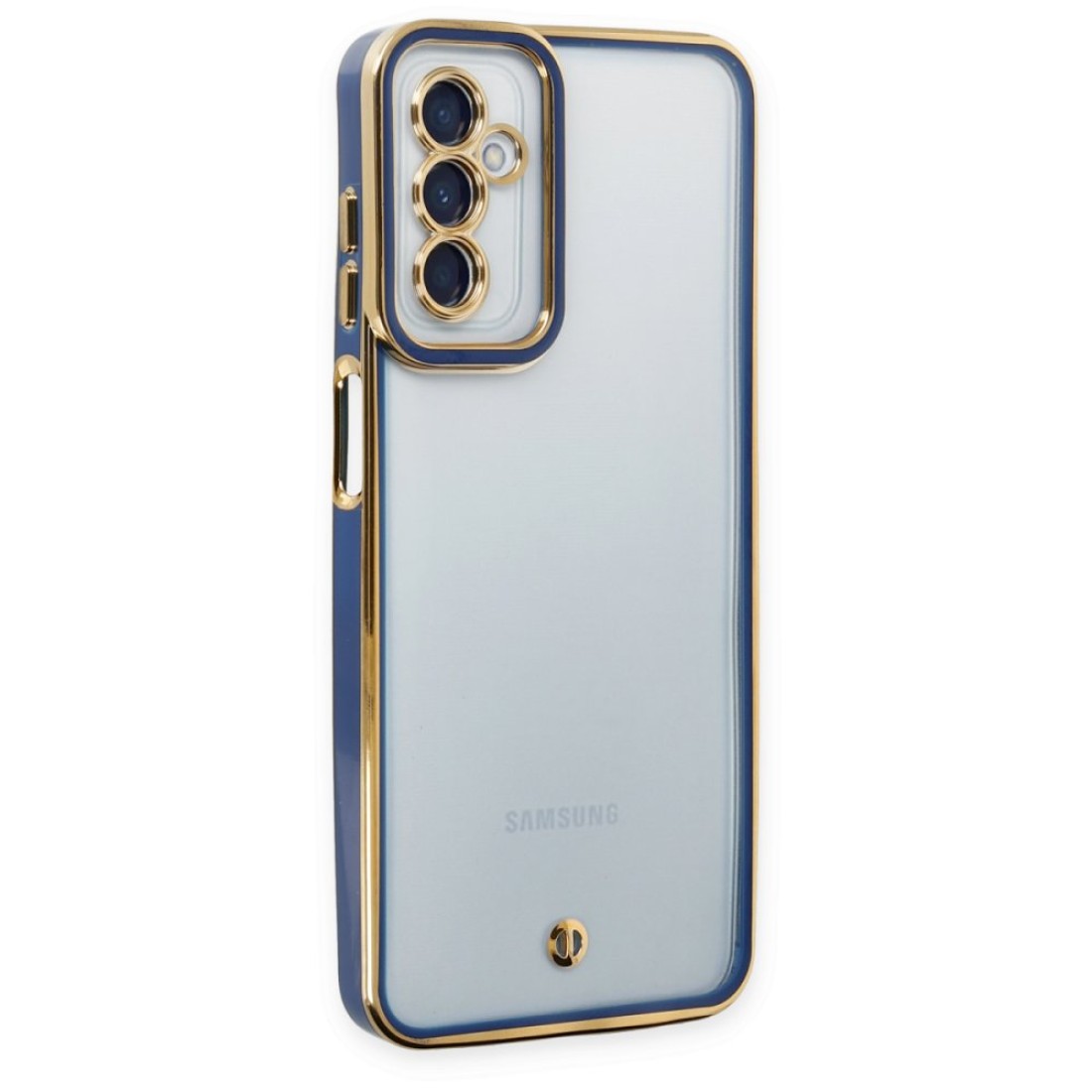  Samsung Galaxy M13 Kılıf Liva Lens Silikon - Mavi