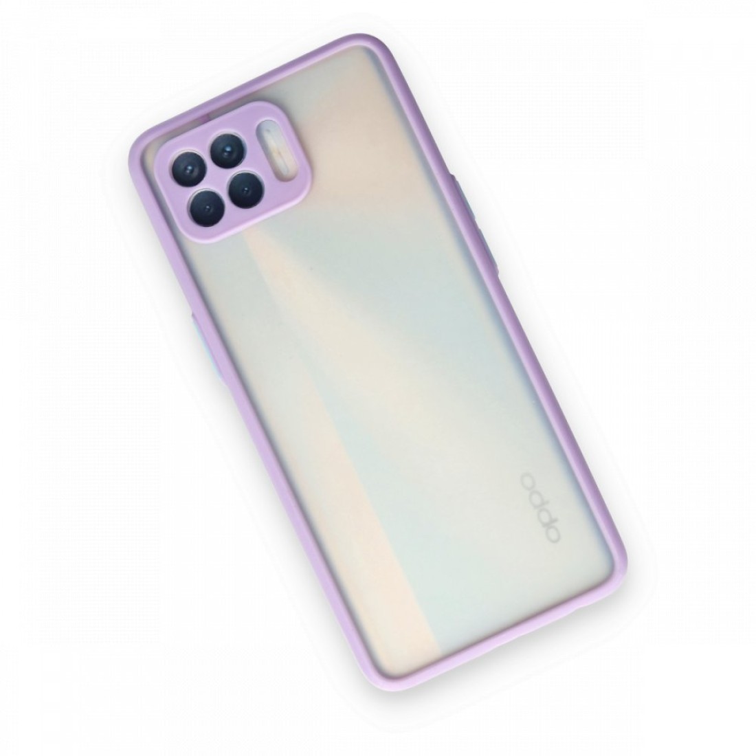  Oppo Reno 4 Lite Kılıf Montreal Silikon Kapak - Mor