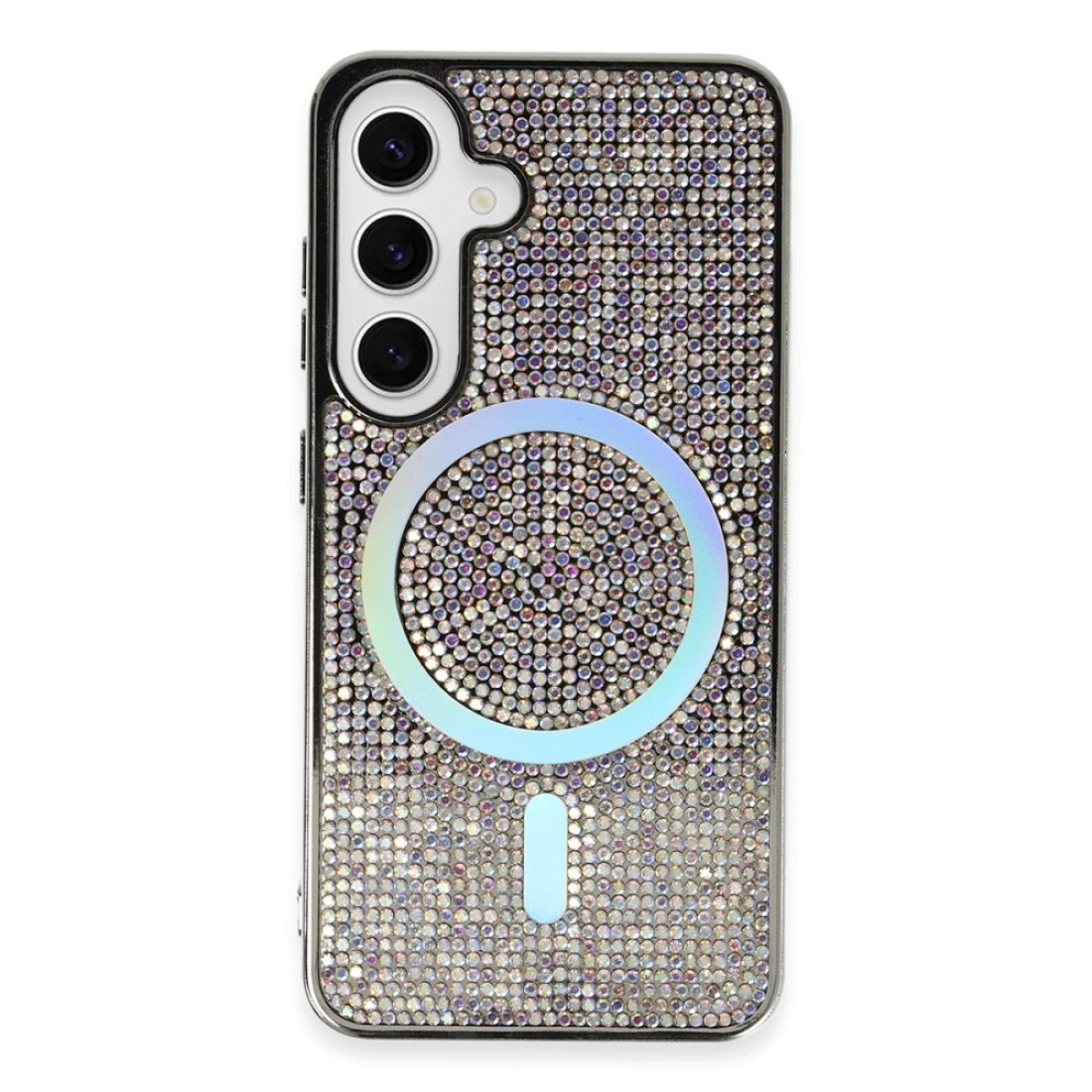  Samsung Galaxy S24 Kılıf Diamond Magsafe Kapak - Rainbow
