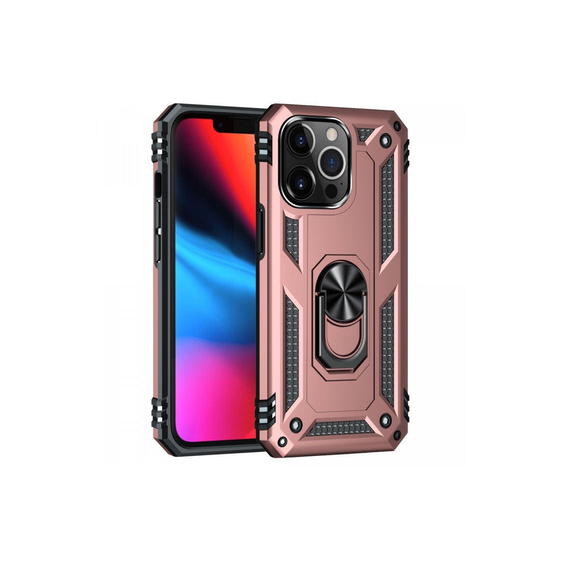 iPhone 13 Pro Max Kılıf Sofya Yüzüklü Silikon Kapak - Rose iPhone 13 Pro Max Kılıf Sofya Yüzüklü Silikon Kapak - Rose