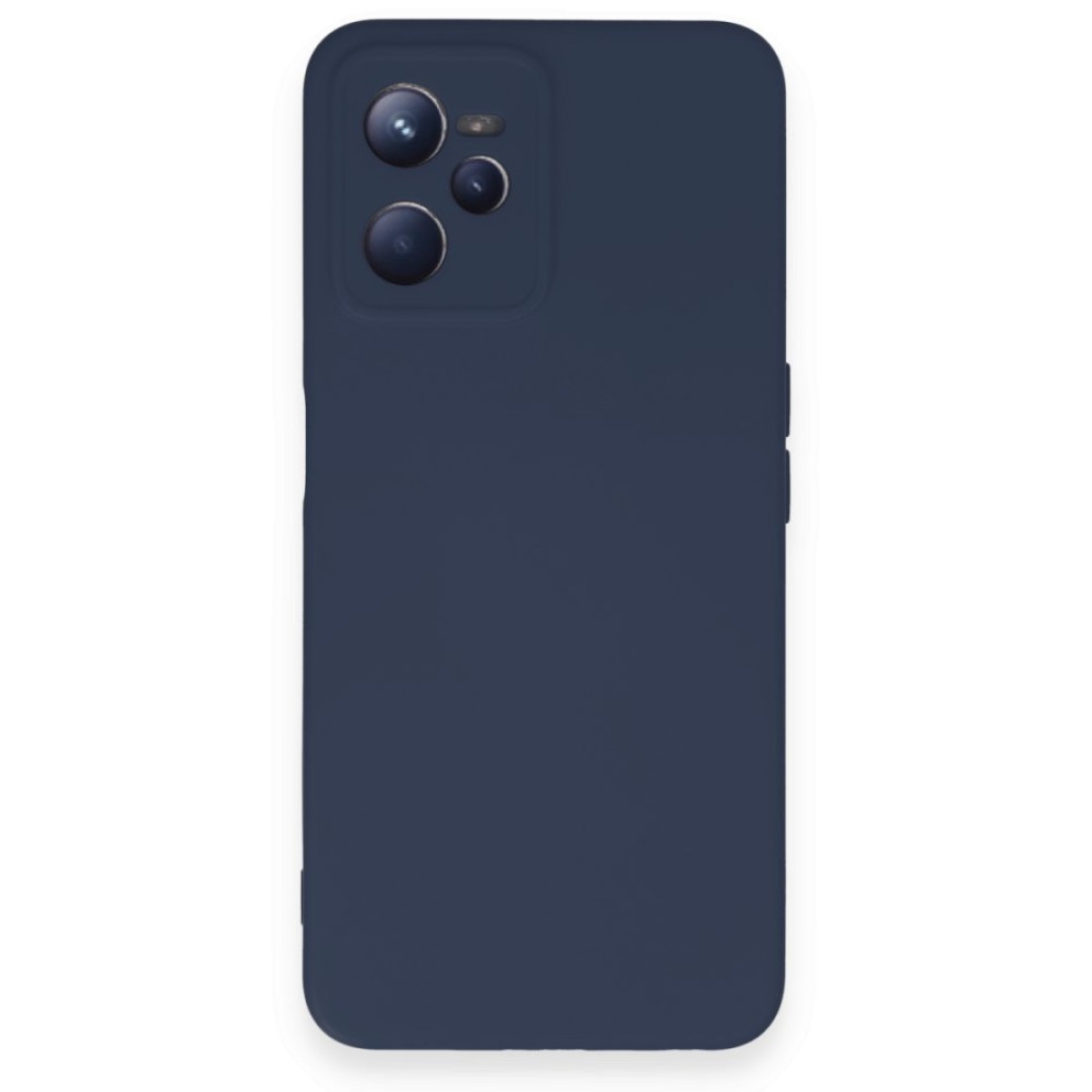  Realme C35 Kılıf Nano içi Kadife Silikon - Lacivert