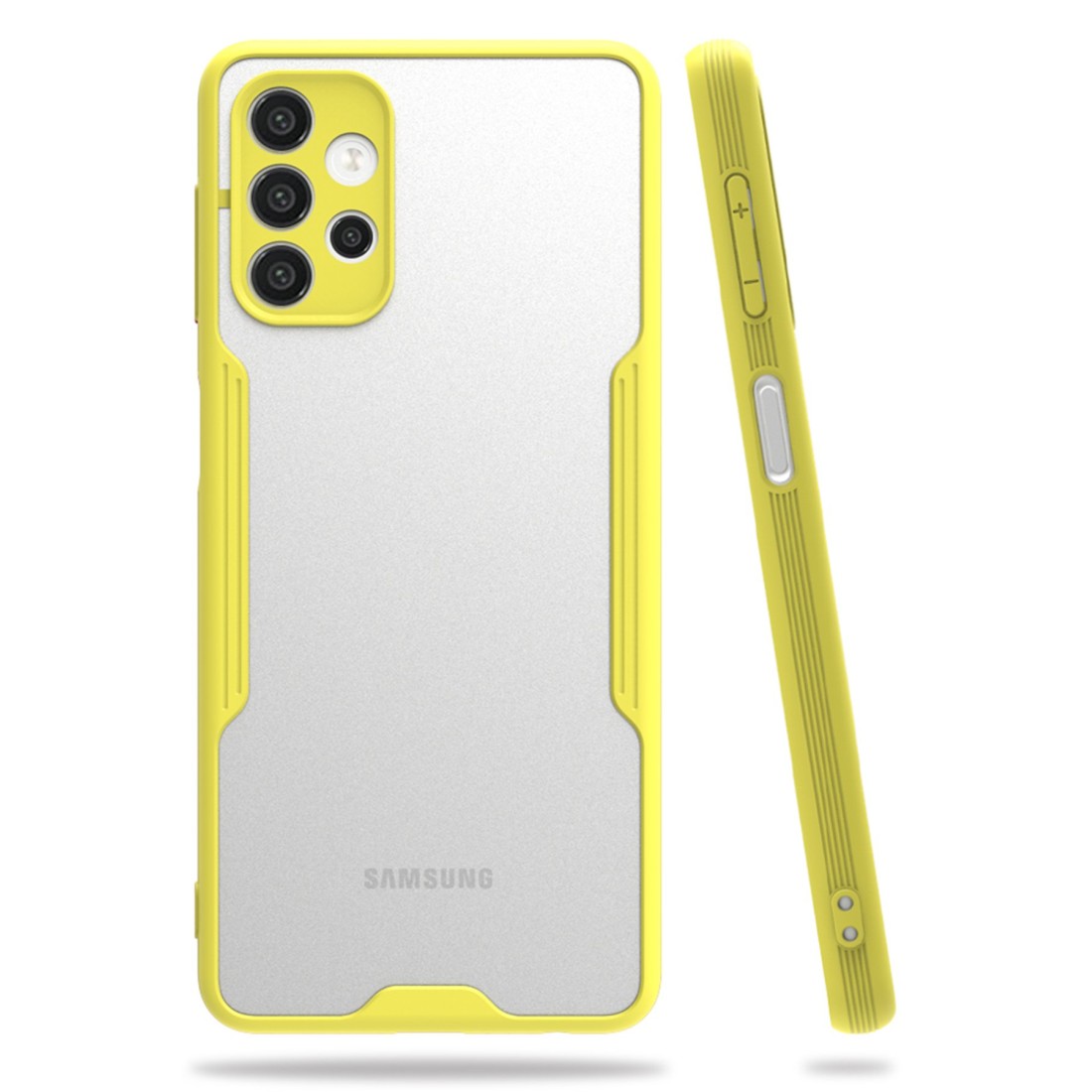  Samsung Galaxy A52S Kılıf Platin Silikon - Sarı
