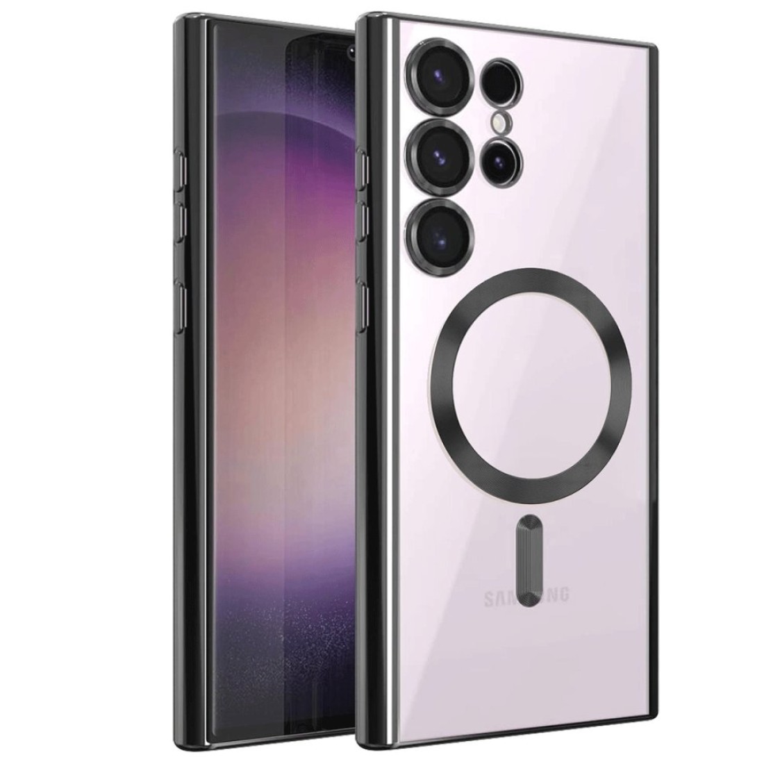  Samsung Galaxy S23 Ultra Kılıf Kross Magneticsafe Kapak - Siyah