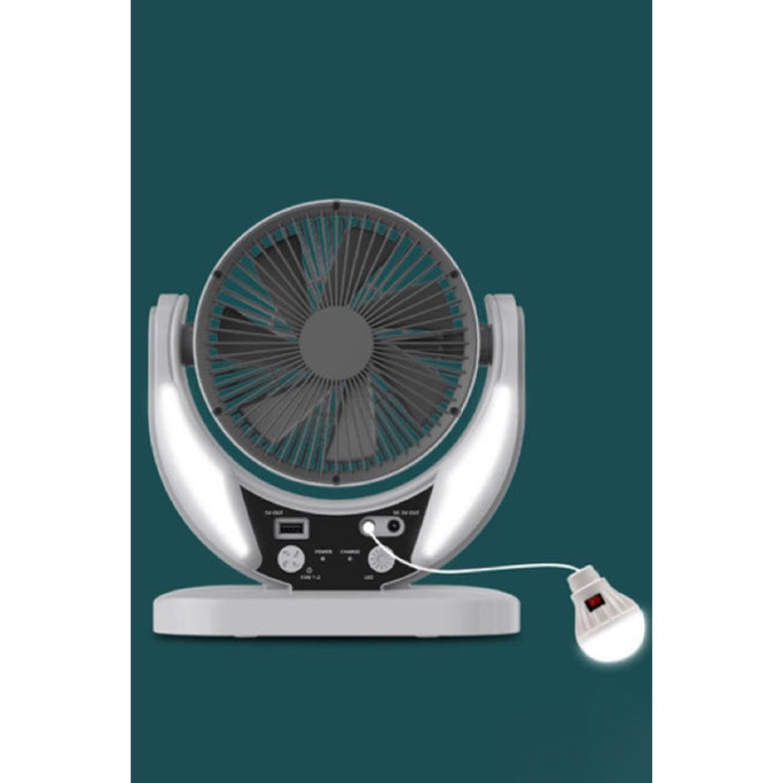 Konfulon FS21 Led Işıklı Masaüstü Soğutma Fanı - Beyaz - Kılıf's Konfulon FS21 Led Işıklı Masaüstü Soğutma Fanı - Beyaz