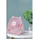Konfulon FS23 Masaüstü Soğutma Fanı - Pembe - Kılıf's Konfulon FS23 Masaüstü Soğutma Fanı - Pembe