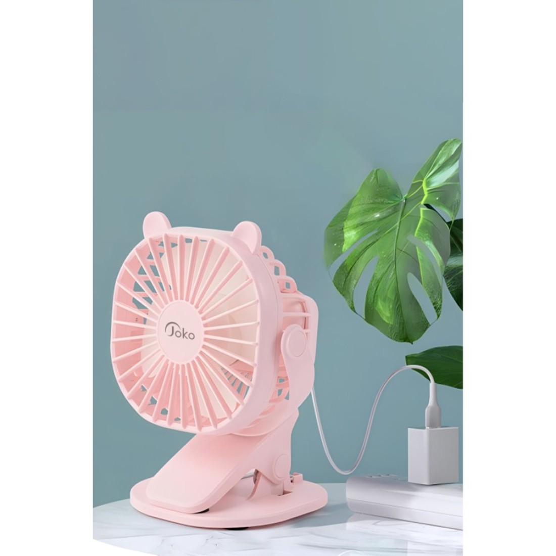 Konfulon JS03 Masaüstü Soğutma Fanı - Pembe - Kılıf's Konfulon JS03 Masaüstü Soğutma Fanı - Pembe