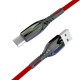 Konfulon S91 Ledli Micro USB Kablo 1M 2.4A - Siyah - Kılıf's Konfulon S91 Ledli Micro USB Kablo 1M 2.4A - Siyah