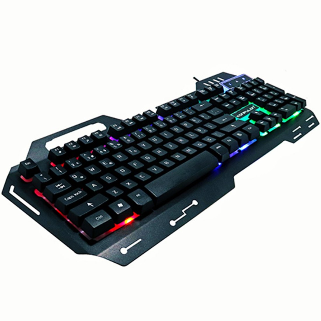 Konfulon V1 RGB Işıklı Metal Yüzey Türkçe Q Kablolu Gaming Klavye