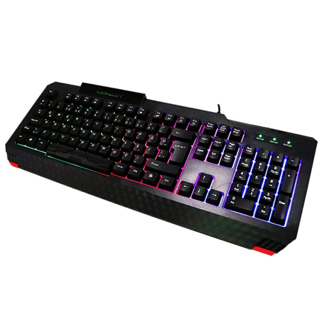 Konfulon V2 RGB Işıklı Türkçe Q Kablolu Gaming Klavye
