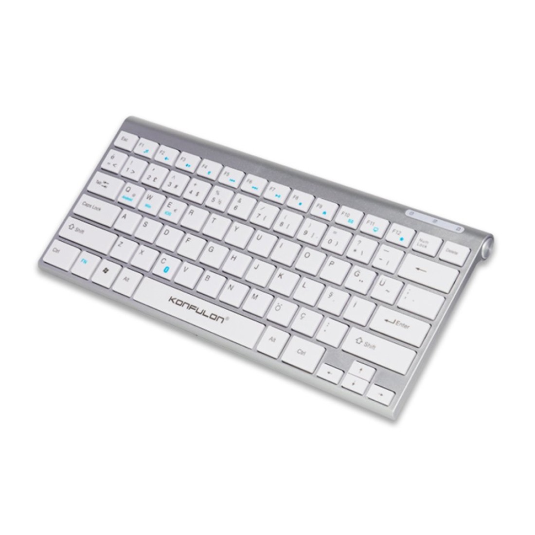 Konfulon V6 Bluetooth 5.0 Standlı Türkçe Q Klavye - Siyah - Kılıf's Konfulon V6 Bluetooth 5.0 Standlı Türkçe Q Klavye - Siyah
