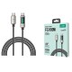 Lanex LS20CC 1.2M 100W Dijital Göstergeli Hasırlı Type-C to Type-C PD Hızlı Şarj Kablosu - Gümüş - Kılıf's Lanex LS20CC 1.2M 100W Dijital Göstergeli Hasırlı Type-C to Type-C PD Hızlı Şarj Kablosu - Gümüş