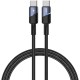 Lanex LS42CC 1M 65W Hasırlı Type-C to Type-C PD Hızlı Şarj Kablosu - Siyah - Kılıf's Lanex LS42CC 1M 65W Hasırlı Type-C to Type-C PD Hızlı Şarj Kablosu - Siyah