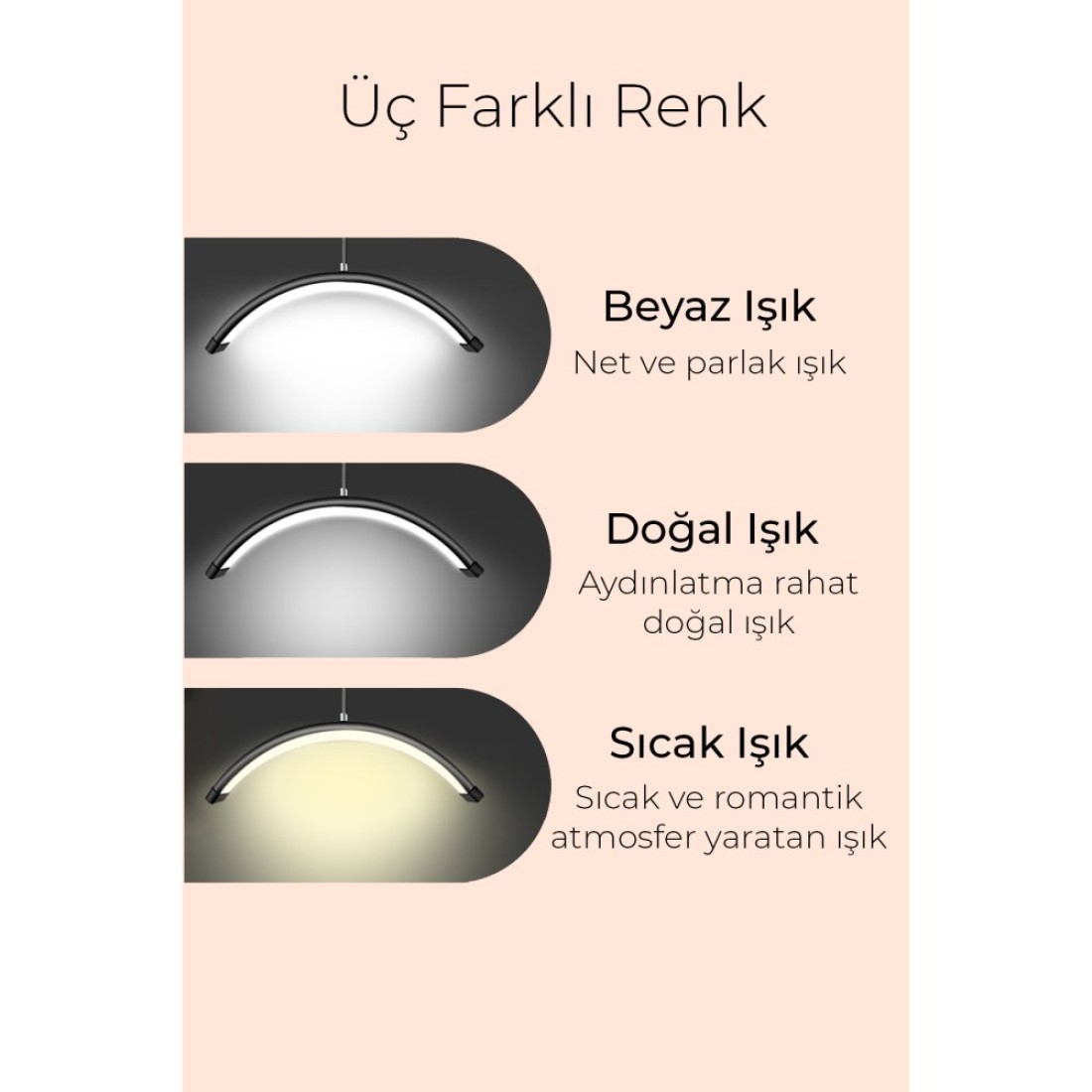 HD-M6X 58cm Güzellik Bakım Işığı - Siyah