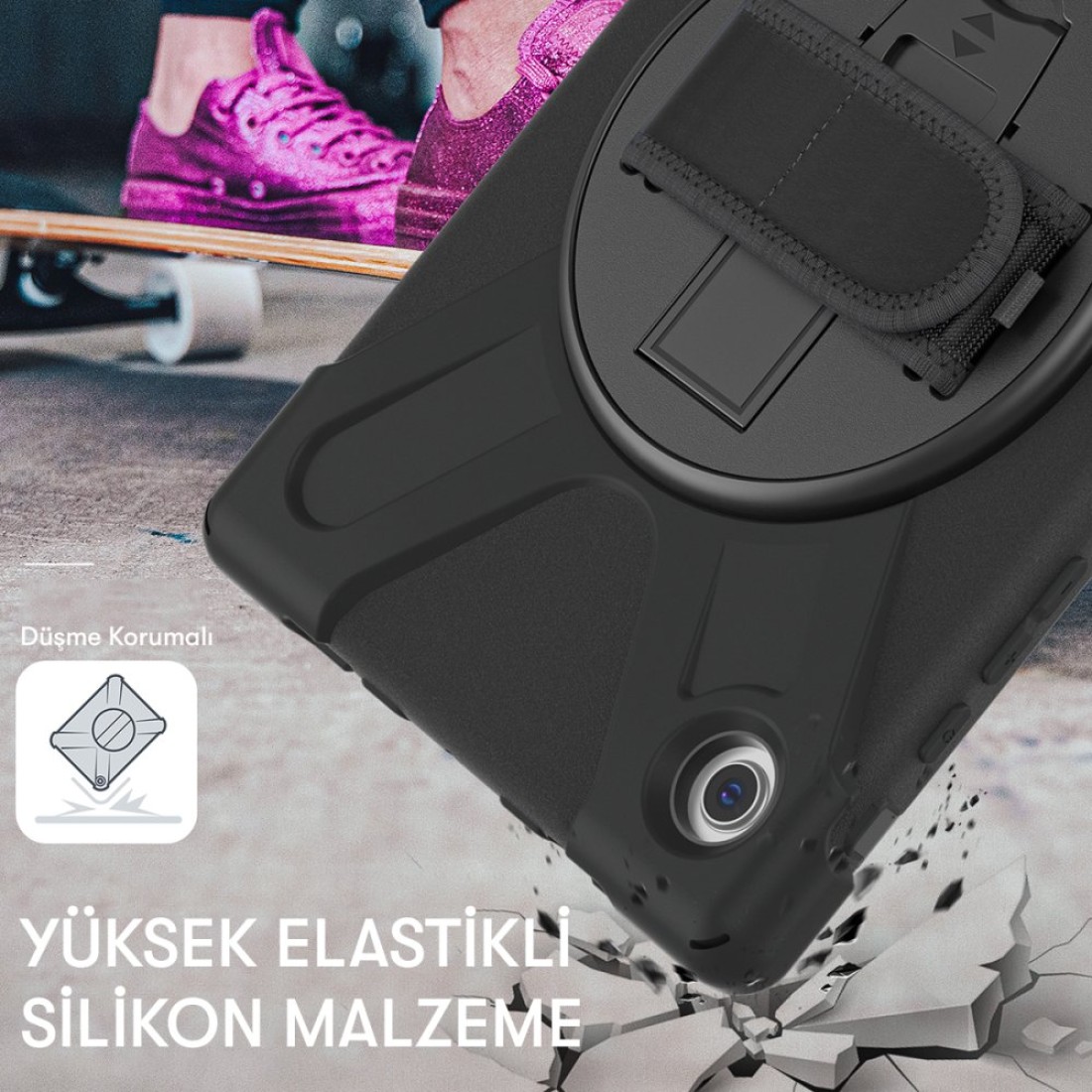 Huawei MatePad T10S 10.1 Kılıf Amazing Tablet Kapak - Siyah - Kılıf's Huawei MatePad T10S 10.1 Kılıf Amazing Tablet Kapak - Siyah