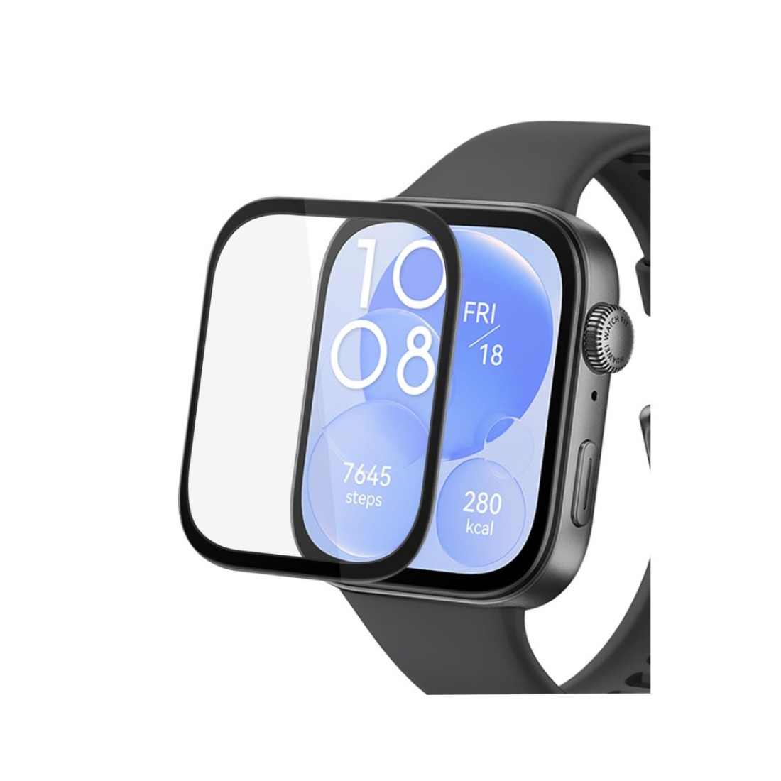 Huawei Watch Fit 3 Polymer Nano Ekran Koruyucu - Şeffaf - Kılıf's Huawei Watch Fit 3 Polymer Nano Ekran Koruyucu - Şeffaf