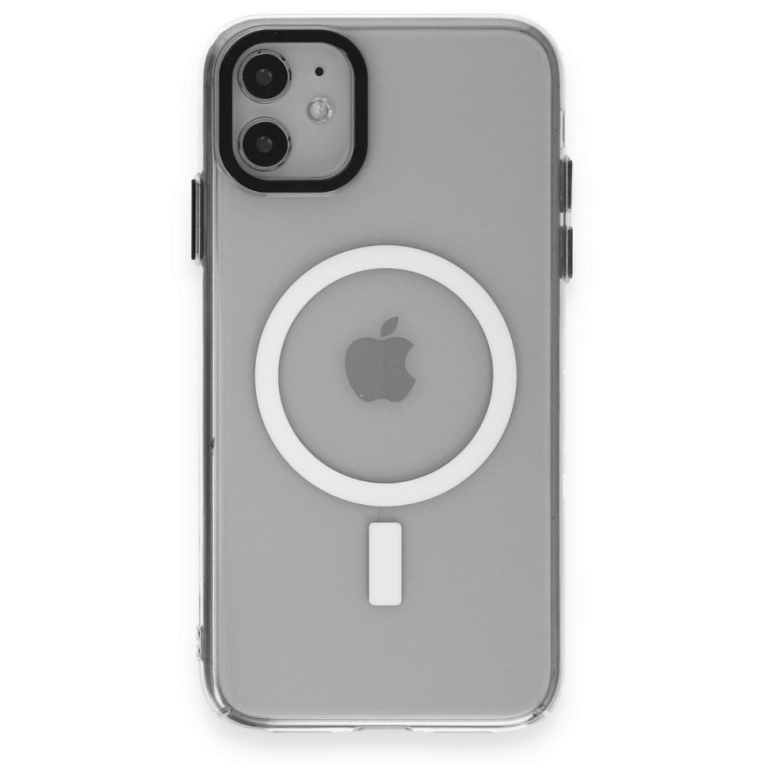 Apple iPhone 11 Kılıf Anka PC Magneticsafe Sert Metal Kapak - Şeffaf