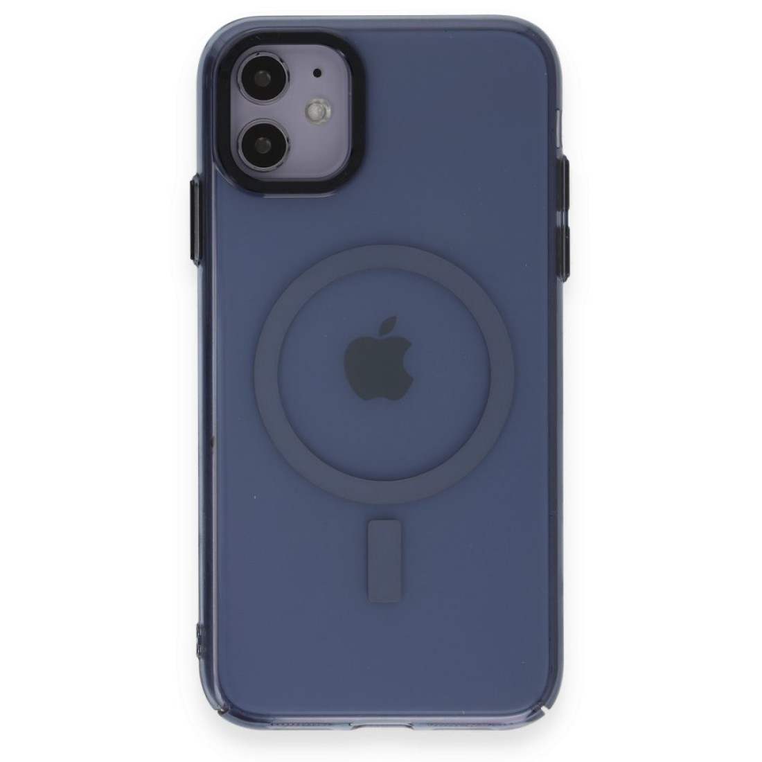 Apple iPhone 11 Kılıf Anka PC Magneticsafe Sert Metal Kapak - Sierra Blue