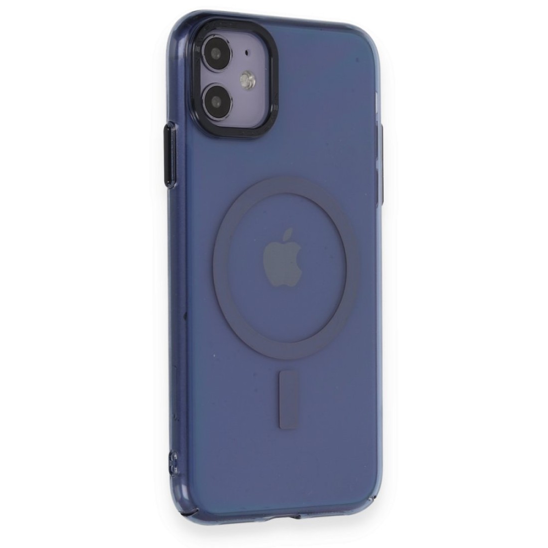 Apple iPhone 11 Kılıf Anka PC Magneticsafe Sert Metal Kapak - Sierra Blue