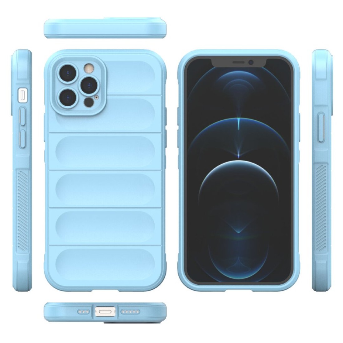 iPhone 12 Pro Kılıf Optimum Silikon - Siyah - Kılıf's iPhone 12 Pro Kılıf Optimum Silikon - Siyah