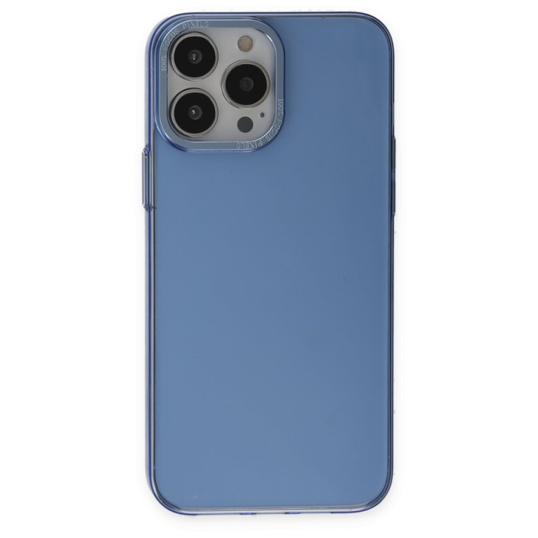 iPhone 13 Pro Kılıf Anka PC Sert Metal Kapak - Mavi