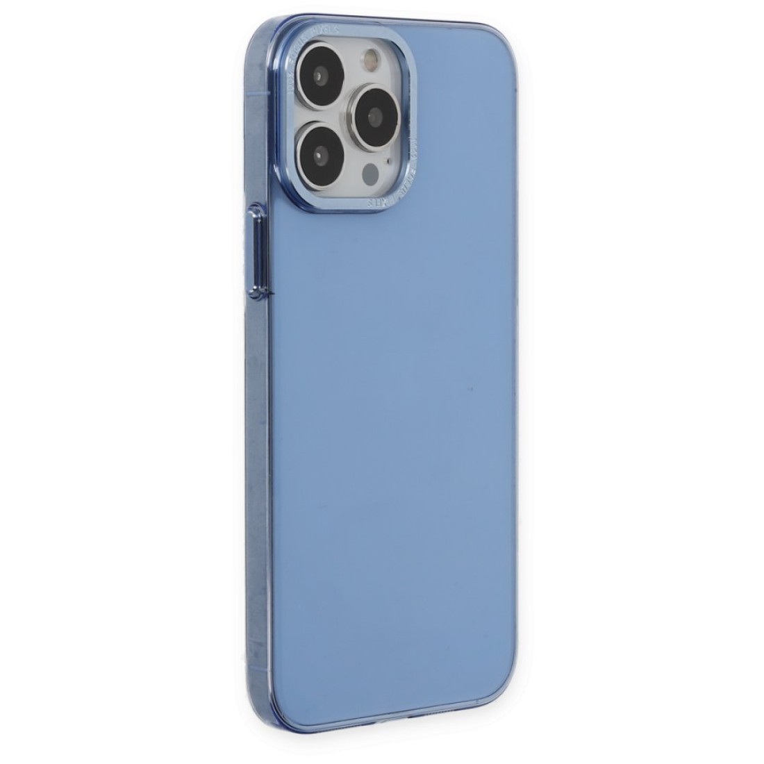 iPhone 13 Pro Kılıf Anka PC Sert Metal Kapak - Mavi