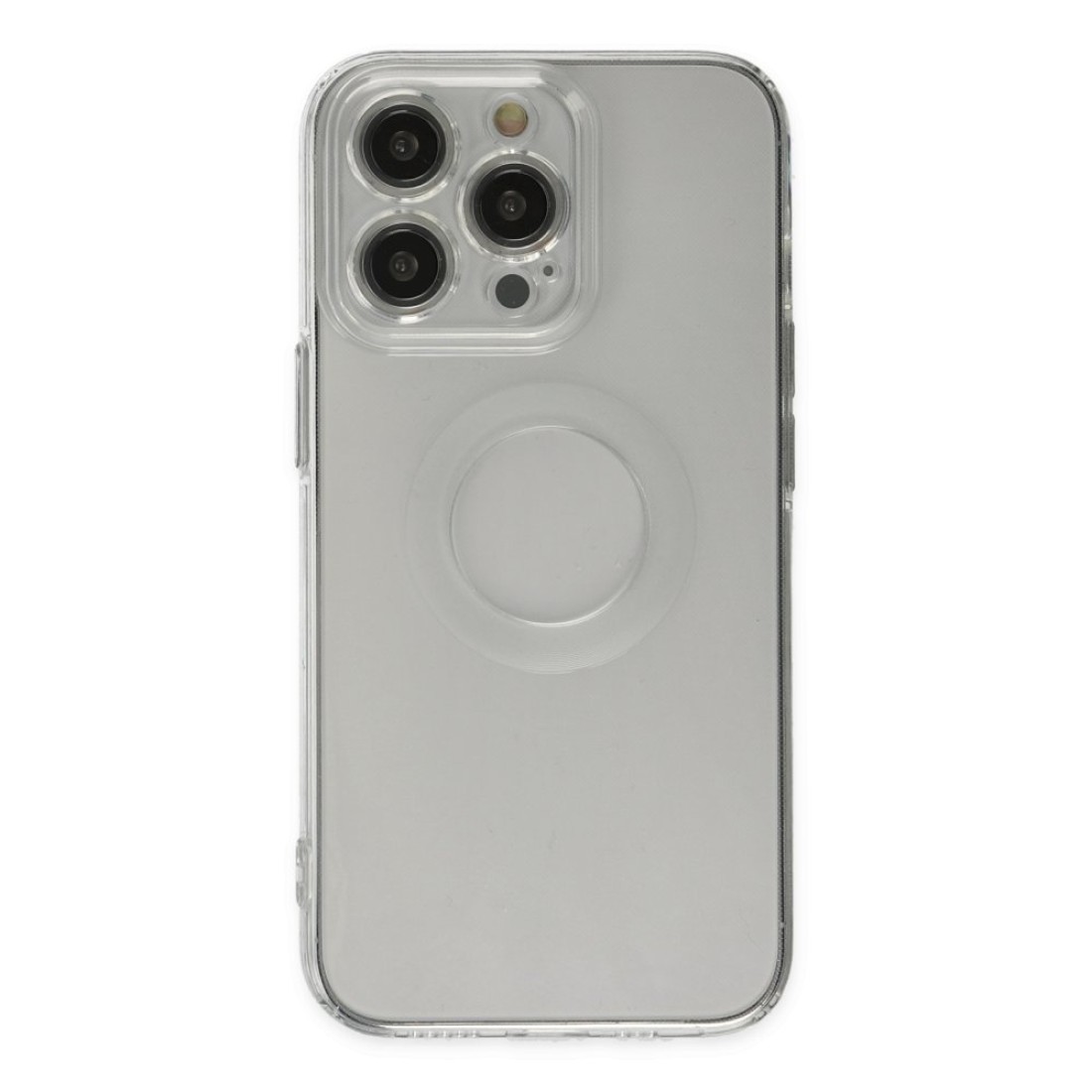iPhone 13 Pro Kılıf Santa Lens Silikon - Şeffaf