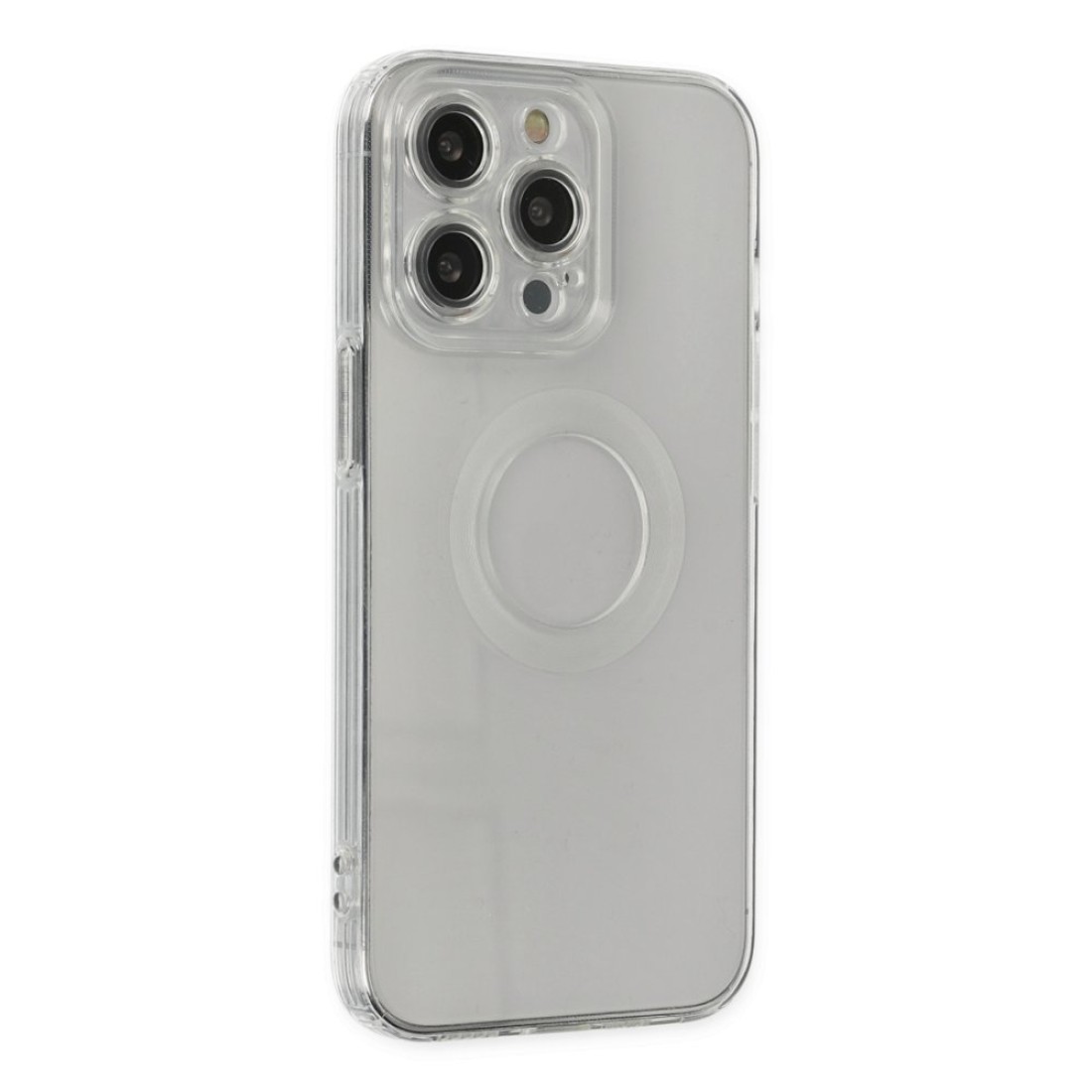 iPhone 13 Pro Kılıf Santa Lens Silikon - Şeffaf