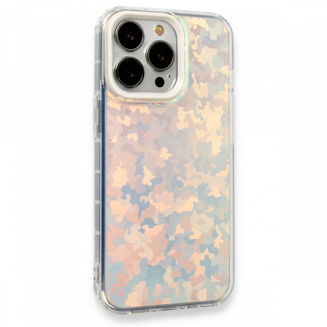 iPhone 13 Pro Kılıf Valensiya Silikon - Kamuflaj