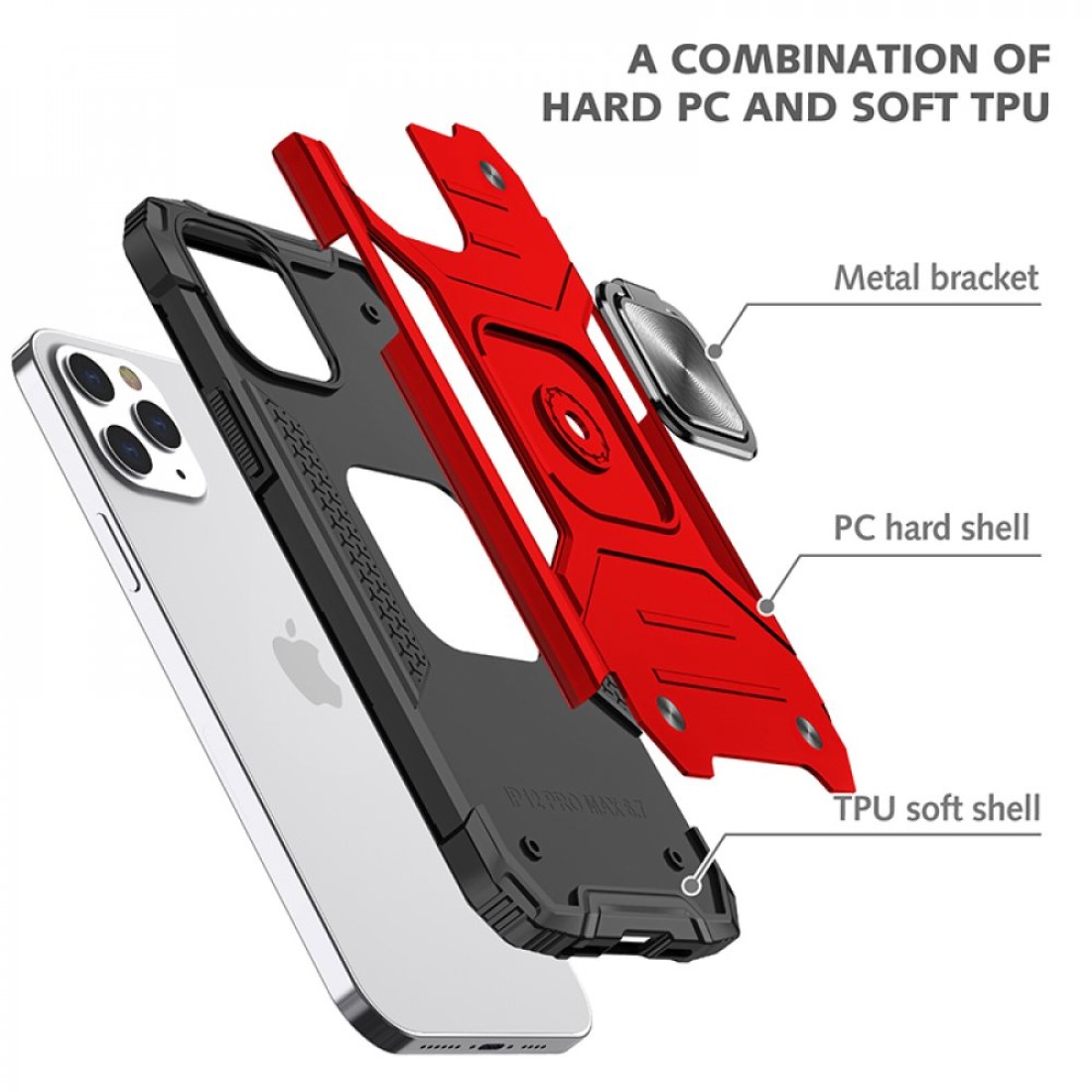 iPhone 13 Pro Kılıf Zegna Yüzüklü Silikon Kapak - Siyah - Kılıf's iPhone 13 Pro Kılıf Zegna Yüzüklü Silikon Kapak - Siyah