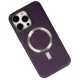 iPhone 13 Pro Max Kılıf Coco Deri Magneticsafe Silikon - Siyah