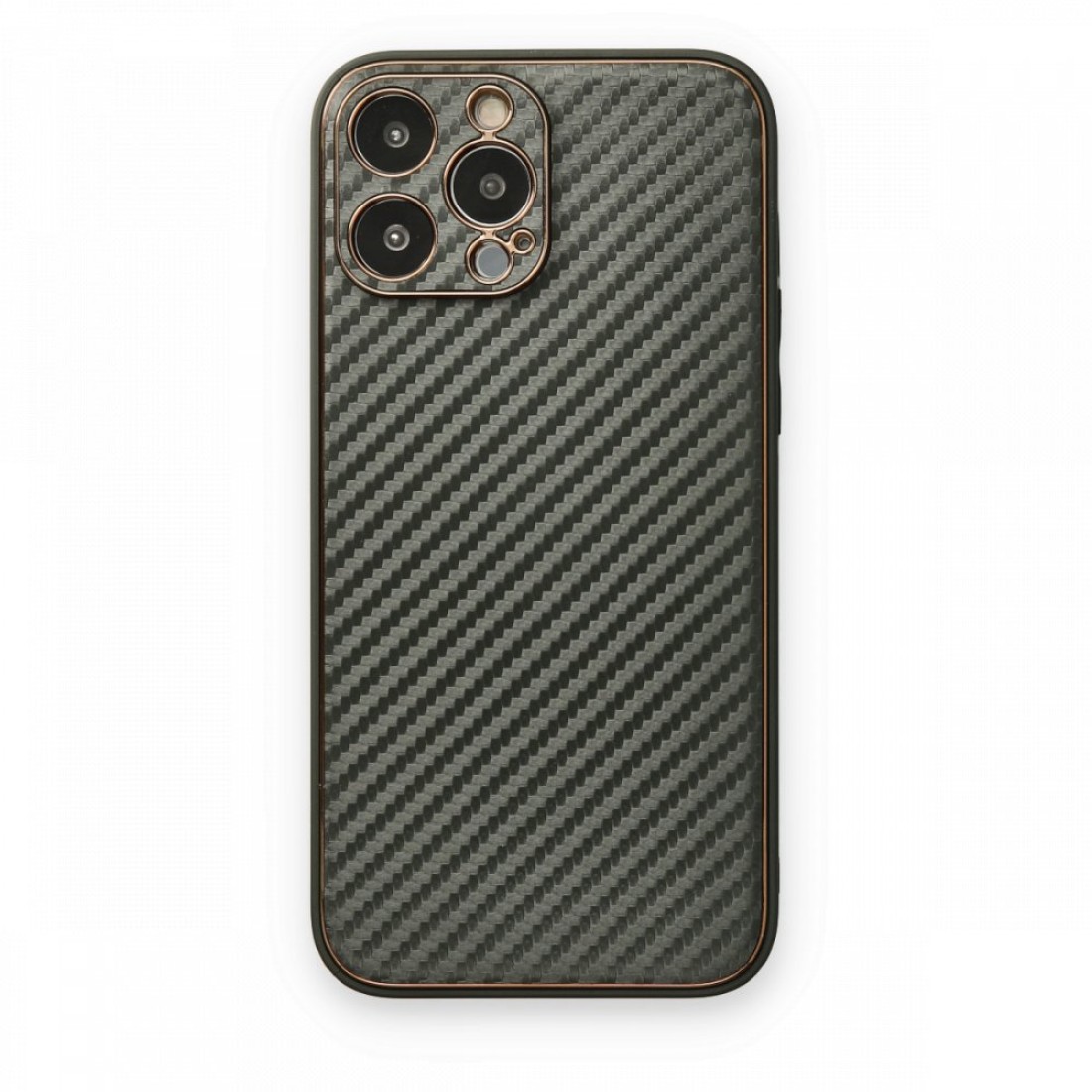 iPhone 13 Pro Max Kılıf Coco Karbon Silikon - Füme